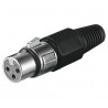 CON648 CONECTOR CANON-XLR H AEREO 3 PIN NK