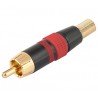 CON249 CONECTOR RCA MACHO METAL ROJO