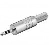 CON693 CONECTOR JACK MACHO ESTEREO 3,5mm METAL